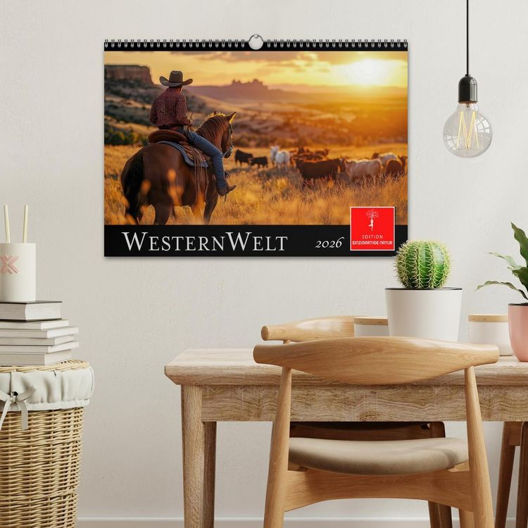 Produktbild: Westernwelt (Wandkalender 2026 DIN A3 quer), CALVENDO Monatskalender