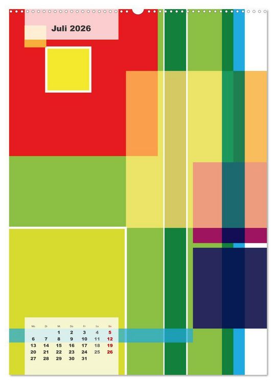 Produktbild: Geometrical ART (Wandkalender 2026 DIN A2 hoch), CALVENDO Monatskalender