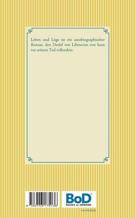 Produktbild: Leben und L&uuml;ge