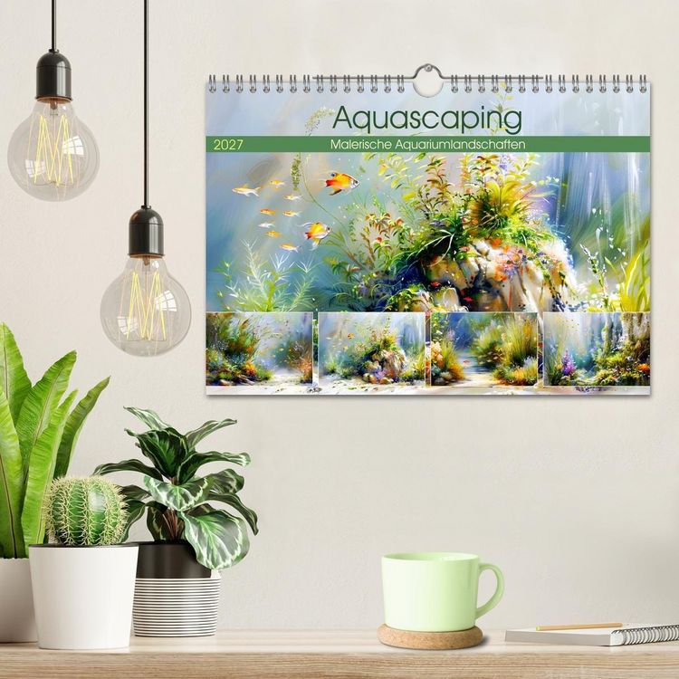 Produktbild: Aquascaping. Malerische Aquariumlandschaften (Wandkalender 2027 DIN A4 quer), CALVENDO Monatskalender