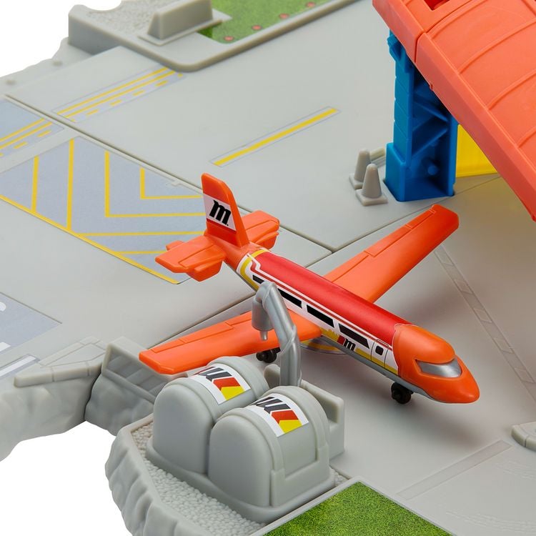 Produktbild: Matchbox Flughafen Abhebe-Abenteuer-Spielset mit 1 Die-Cast-Audi und 1 Flugzeu