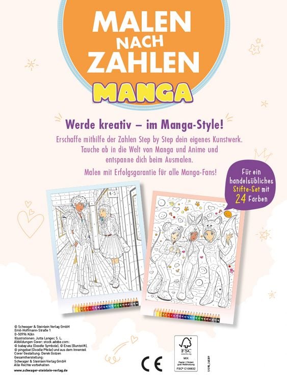 Produktbild: Malen nach Zahlen Manga