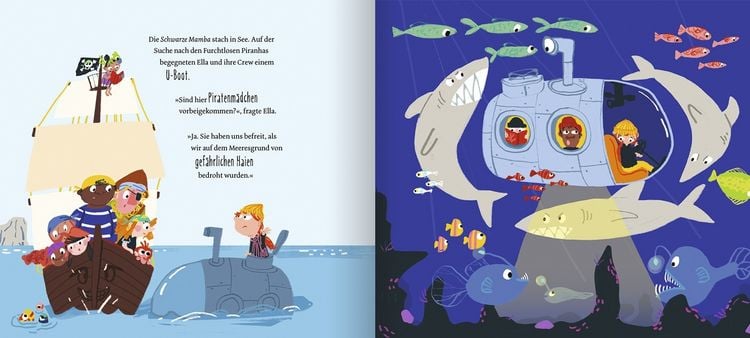 Produktbild: Ella Piratella und die furchtlosen Piranhas