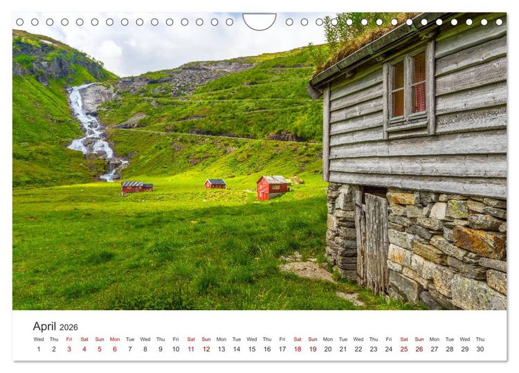 Produktbild: Norway - landscapes and fjords in western Norway (Wall Calendar 2026 DIN A4 landscape), CALVENDO 12 Month Wall Calendar