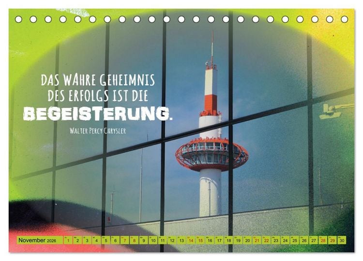 Produktbild: Erfolg hat 3 Buchstaben TUN (Tischkalender 2026 DIN A5 quer), CALVENDO Monatskalender