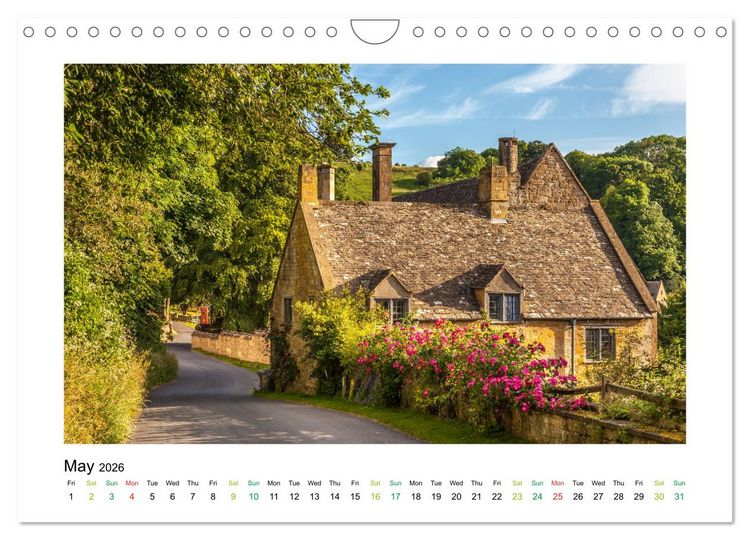 Produktbild: Charming Country Houses (Wall Calendar 2026 DIN A4 landscape), CALVENDO 12 Month Wall Calendar