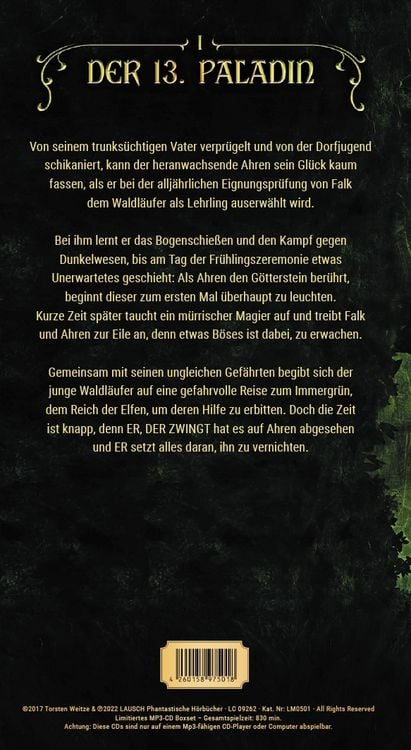 Produktbild: Ahren: Der 13. Paladin Band I