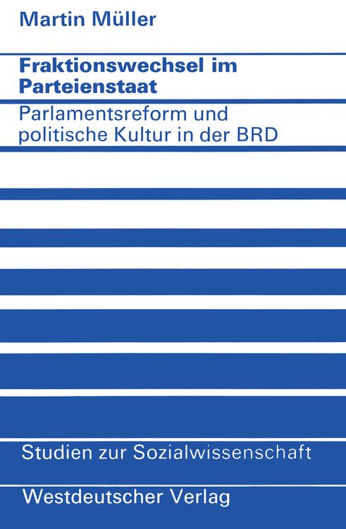 Produktbild: Fraktionswechsel im Parteienstaat