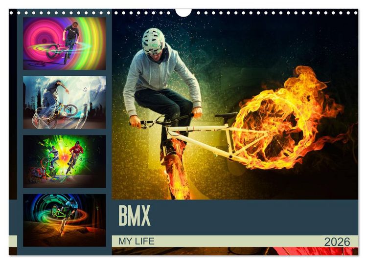 Produktbild: BMX My Life (Wandkalender 2026 DIN A3 quer), CALVENDO Monatskalender