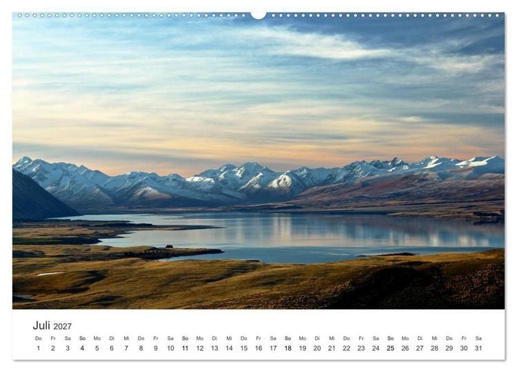 Produktbild: Naturschauspiel Neuseeland (hochwertiger Premium Wandkalender 2027 DIN A2 quer), Kunstdruck in Hochglanz