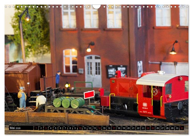 Produktbild: Kleine Bahnwelt in Spur 1 (Wandkalender 2026 DIN A3 quer), CALVENDO Monatskalender
