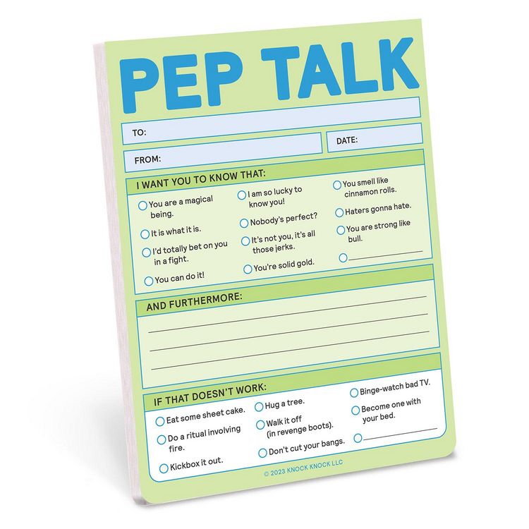 Produktbild: Knock Knock: Knock Knock Pep Talk Nifty Note (Pastel)