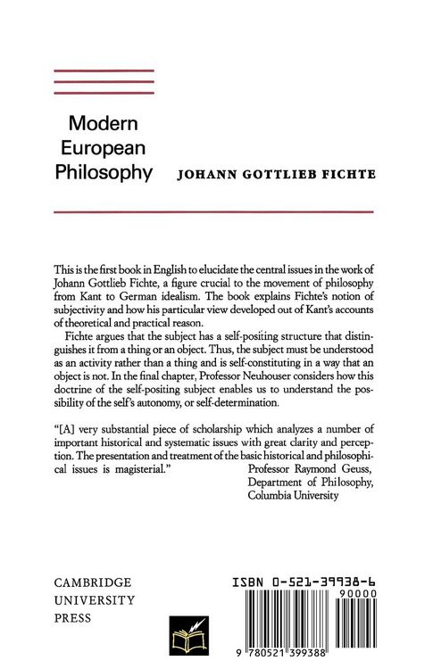 Produktbild: Fichte's Theory of Subjectivity