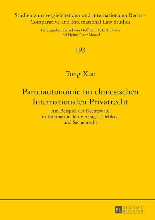 Produktbild: Parteiautonomie im chinesischen Internationalen Privatrecht