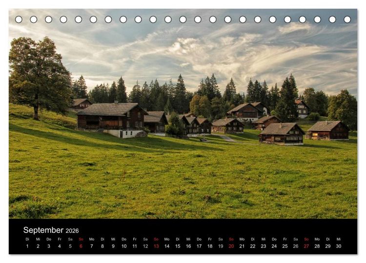 Produktbild: Bi &uuml;s im kl&auml;na L&auml;ndle - Vorarlberg 2026 (Tischkalender 2026 DIN A5 quer), CALVENDO Monatskalender