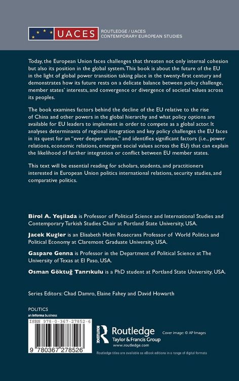 Produktbild: Global Power Transition and the Future of the European Union