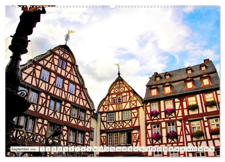 Produktbild: Bernkastel-Cues an der Mosel (hochwertiger Premium Wandkalender 2026 DIN A2 quer), Kunstdruck in Hochglanz