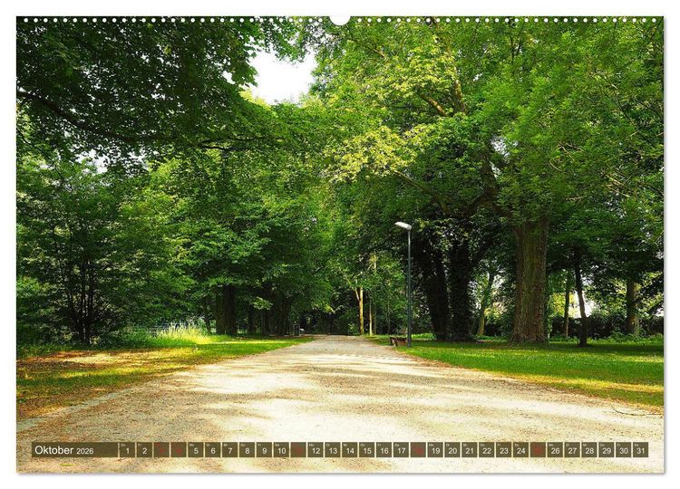 Produktbild: Impressionen - G&uuml;tersloh entlang der Dalke (hochwertiger Premium Wandkalender 2026 DIN A2 quer), Kunstdruck in Hochglanz