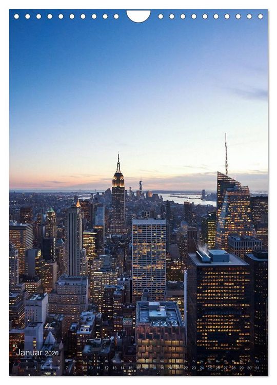 Produktbild: New York - the WOW-city (Wandkalender 2026 DIN A4 hoch), CALVENDO Monatskalender