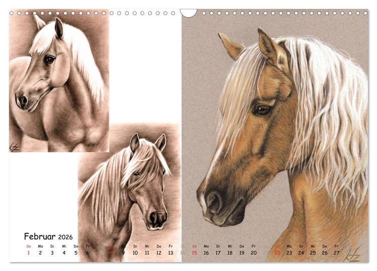 Produktbild: Arts & Horses (Wandkalender 2026 DIN A3 quer), CALVENDO Monatskalender