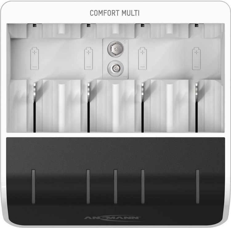 Produktbild: Ansmann Comfort Multi Rundzellen-Ladeger&auml;t NiMH Micro (AAA), Mignon (AA), Baby (C), Mono (D), 9 V Block