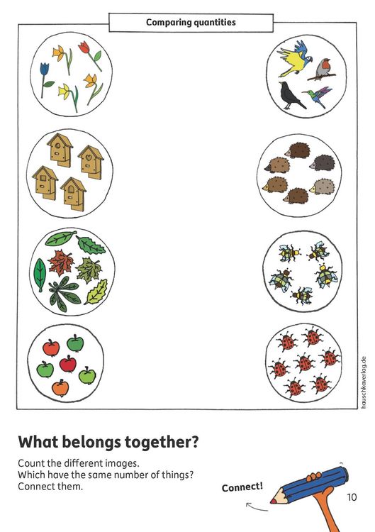 Produktbild: Preschool Activity Book for 5 Years - Boys and Girls - Numbers and quantities