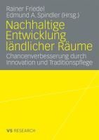 Produktbild: Nachhaltige Entwicklung l&auml;ndlicher R&auml;ume