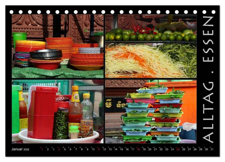 Produktbild: Kambodscha - Highlights aus Asien 2026 (Tischkalender 2026 DIN A5 quer), CALVENDO Monatskalender