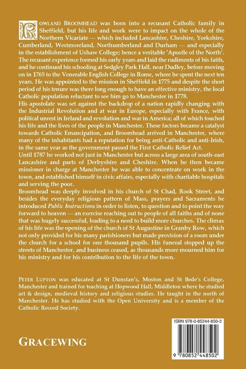 Produktbild: Rowland Broomhead 1751-1820. Apostle of the North