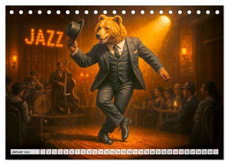 Produktbild: Tierische Redewendungen - Ein Kalender voller Spr&uuml;che und Sprachbilder (Tischkalender 2026 DIN A5 quer), CALVENDO Monatskalender
