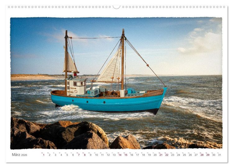 Produktbild: Modellschiffe in Szene gesetzt. (hochwertiger Premium Wandkalender 2026 DIN A2 quer), Kunstdruck in Hochglanz