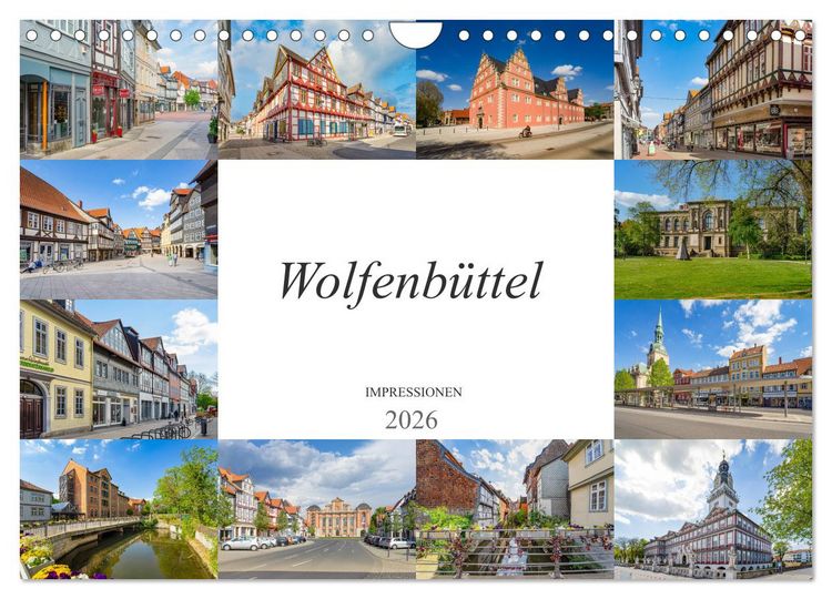 Produktbild: Wolfenb&uuml;ttel Impressionen (Wandkalender 2026 DIN A4 quer), CALVENDO Monatskalender