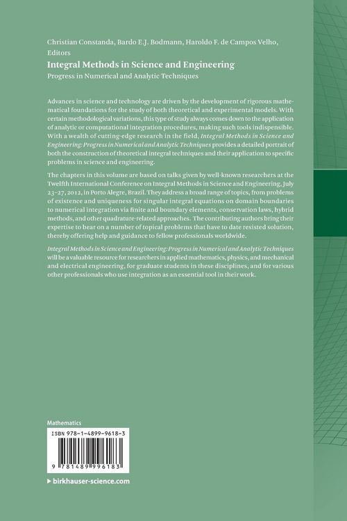 Produktbild: Integral Methods in Science and Engineering