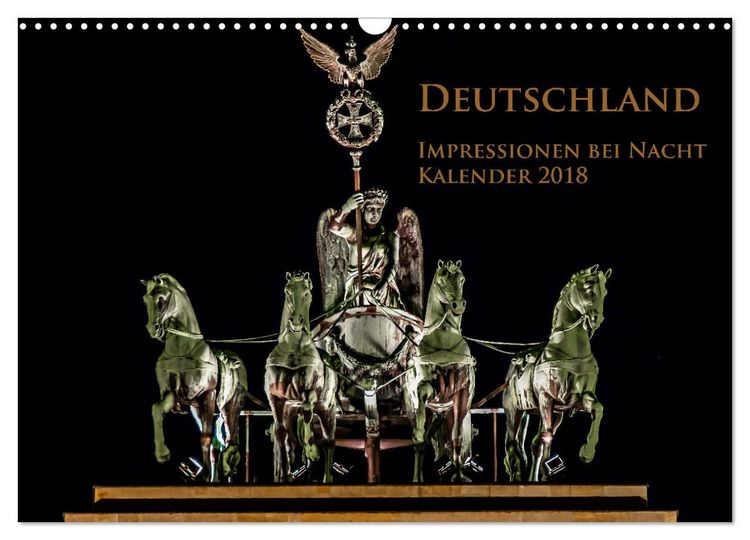 Produktbild: Deutschland Impressionen bei Nacht (Wandkalender 2026 DIN A3 quer), CALVENDO Monatskalender