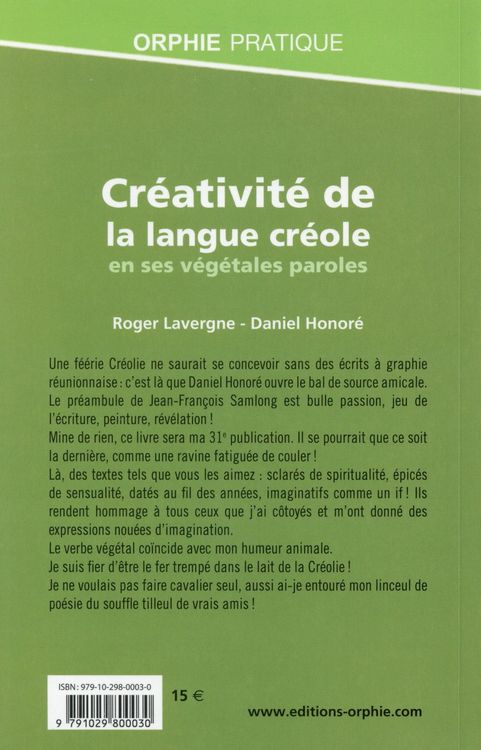 Produktbild: Cr&eacute;ativit&eacute; de la langue cr&eacute;ole en ses v&eacute;g&eacute;tales paroles