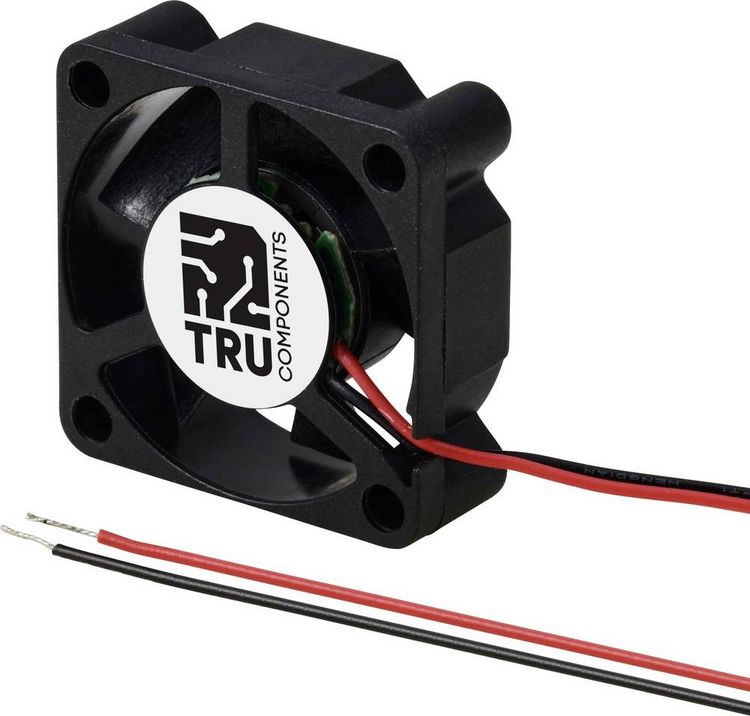 Produktbild: TRU COMPONENTS TC-MX3010-5V0.08A Axiall&uuml;fter 5 V/DC 3.6 m&sup3;/h (L x B x H) 30 x 30 x 10mm