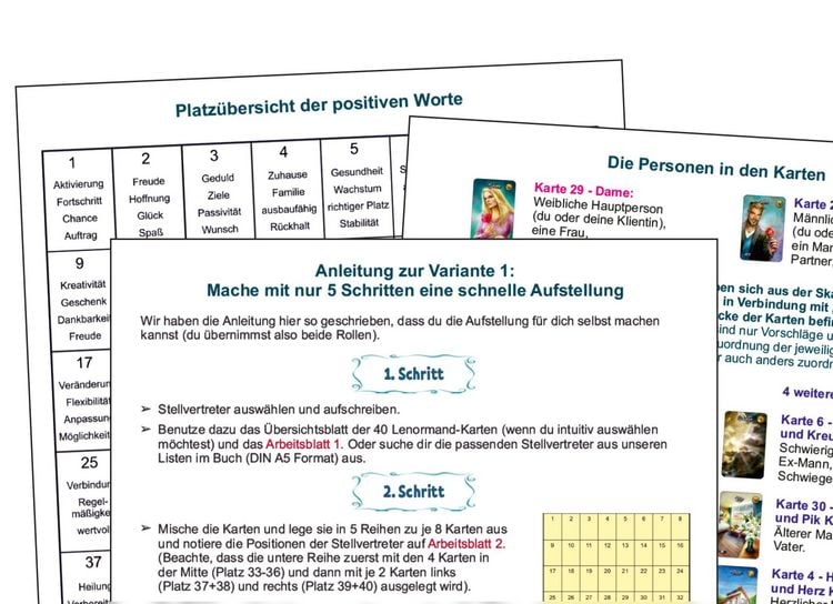 Produktbild: Lenormand Bildkarten Coaching Anleitungen und Arbeitshilfen f&uuml;r die l&ouml;sungsorientierte Beratung