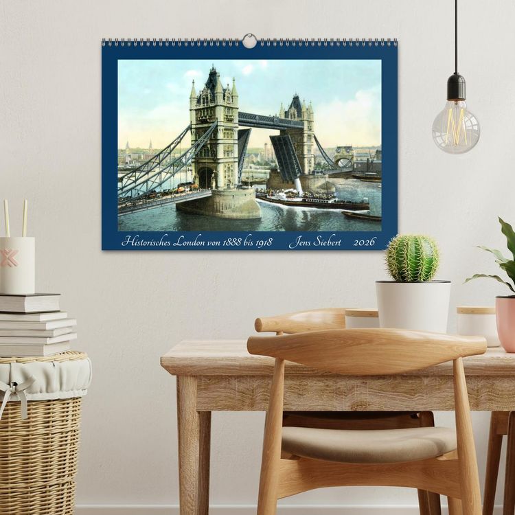 Produktbild: Historisches London von 1888 bis 1918 (Wandkalender 2026 DIN A3 quer), CALVENDO Monatskalender