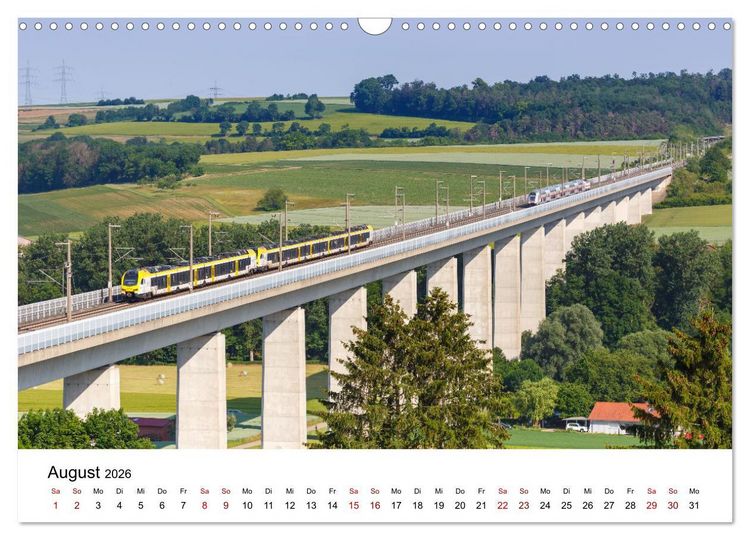 Produktbild: Eisenbahn in Deutschland (Wandkalender 2026 DIN A3 quer), CALVENDO Monatskalender