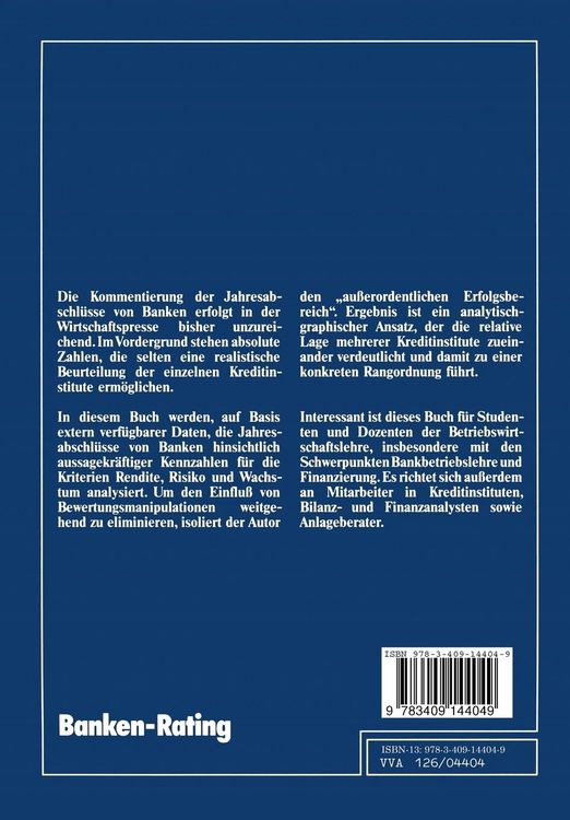 Produktbild: Banken-Rating