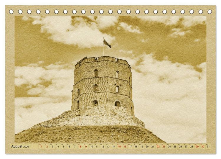 Produktbild: Das Baltikum - Ein Kalender im Zeitungsstil (Tischkalender 2026 DIN A5 quer), CALVENDO Monatskalender