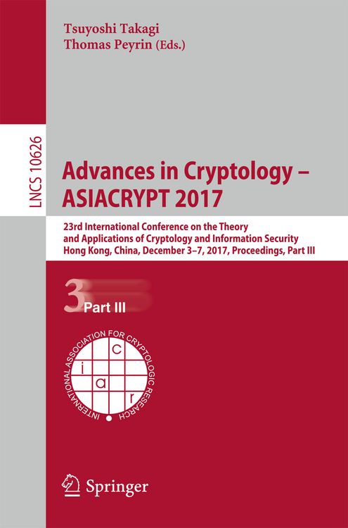 Produktbild: Advances in Cryptology &ndash; ASIACRYPT 2017