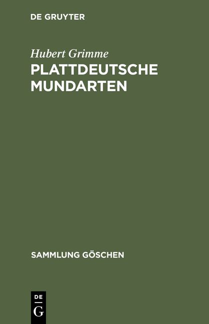 Produktbild: Plattdeutsche Mundarten