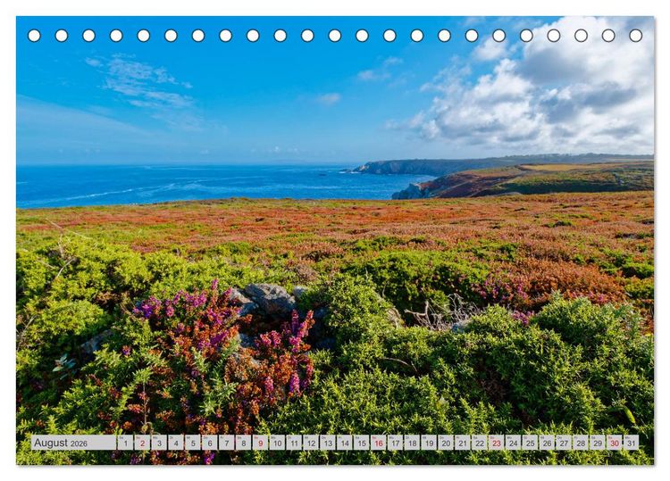 Produktbild: Cote Sauvage. Wilde Atlantikk&uuml;ste der Bretagne. (Tischkalender 2026 DIN A5 quer), CALVENDO Monatskalender
