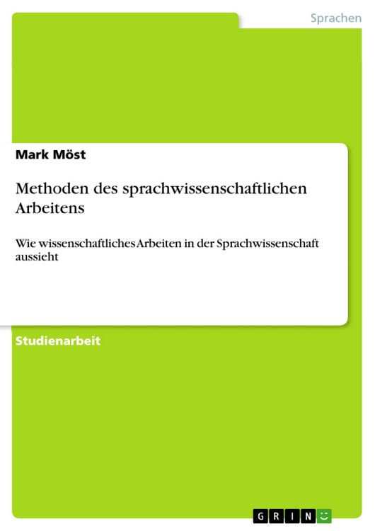 Produktbild: Methoden des sprachwissenschaftlichen Arbeitens