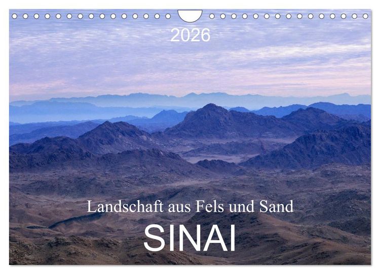 Produktbild: Sinai - Landschaft aus Fels und Sand (Wandkalender 2026 DIN A4 quer), CALVENDO Monatskalender