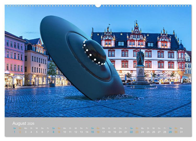 Produktbild: Fantastisch und surreal - unbekannte Flugobjekte (hochwertiger Premium Wandkalender 2026 DIN A2 quer), Kunstdruck in Hochglanz