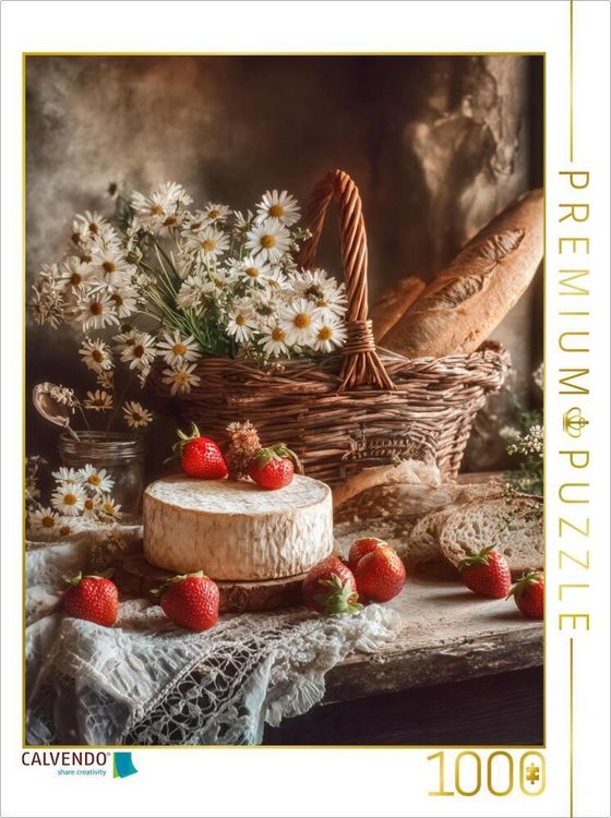 Produktbild: CALVENDO Puzzle Ein gedeckter Tisch ist ein stiller Moment des Gl&uuml;cks | 1000 Teile Lege-Gr&ouml;&szlig;e 64x48cm Foto-Puzzle f&uuml;r gl&uuml;ckliche Stunden