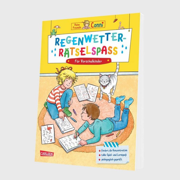 Produktbild: Conni Gelbe Reihe (Besch&auml;ftigungsbuch): Regenwetter-R&auml;tselspa&szlig; f&uuml;r Vorschulkinder