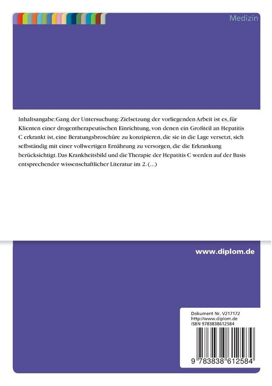 Produktbild: Ern&auml;hrung und Hepatitis C